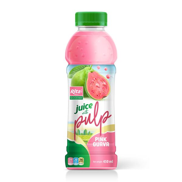 Directly Price Best Sell Food and Beverage Private Label Oem Fruit Juice Drink Guava Juice 450 ml