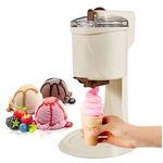 Household Ice Cream Maker Mini Frozen Yogurt Machine for Kids Homemade Diy Gelato Sorbet Electric Soft Serve Maker 1 Quart