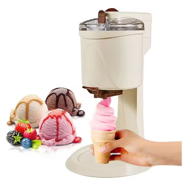 Household Ice Cream Maker Mini Frozen Yogurt Machine for Kids Homemade Diy Gelato Sorbet Electric Soft Serve Maker 1 Quart