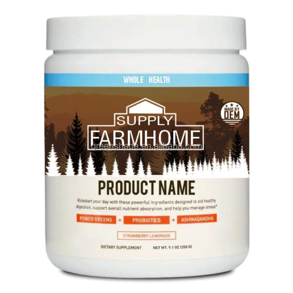 Currently in Stock OEM/ODM Morning Super Greens Superfood Powder Supplement for Adults