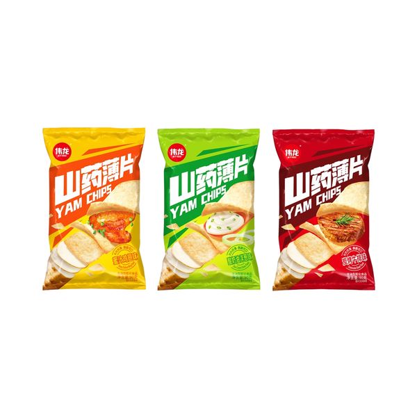 WEILONG Yam Flakes Nori Flavored Snack Potato Chips Yam Chips OEM Accepted