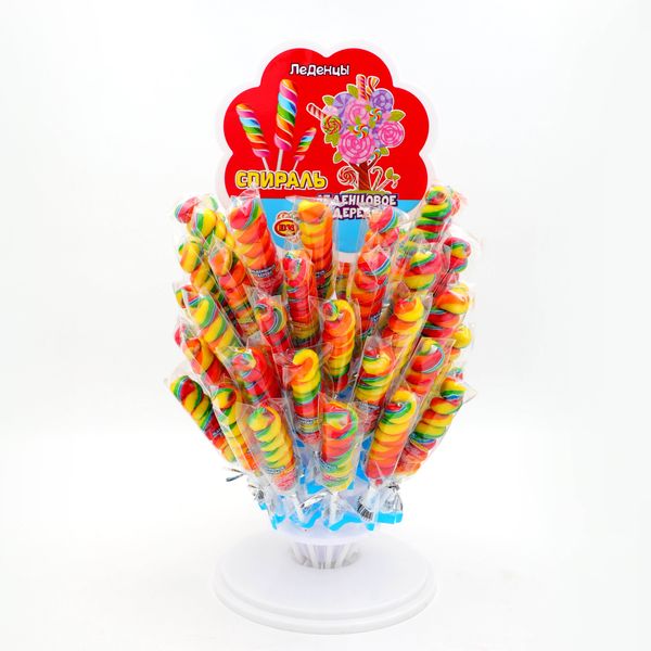 Halal Kosher Handmade Colorful Assorted Fruit Flavor Sweet Sprial Lollipop Hard Candy