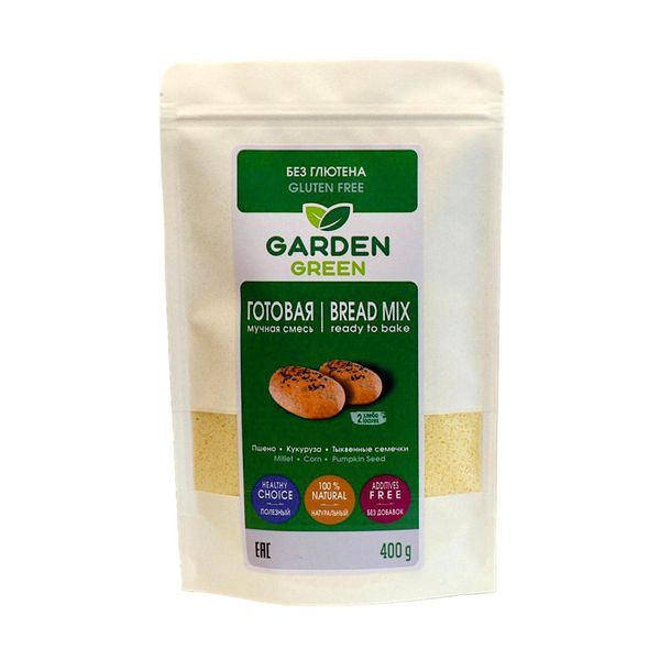 High-Quality Green Pack Gluten Free Bread Mix 400g Kazakhstan No Preservatives Perfect Loaf Every Time With Natural Seeds
