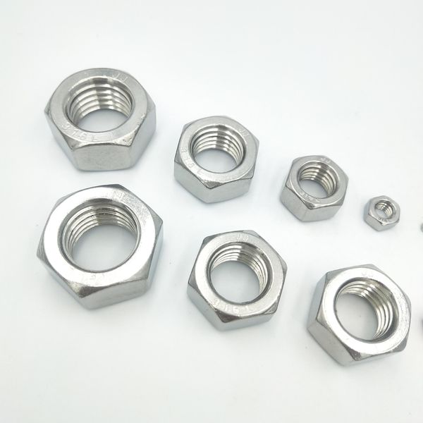 High-Strength Hexagonal Nuts Industrial Use Nuts Stainless Steel Hex Nuts